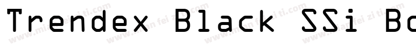 Trendex Black SSi Bo字体转换
